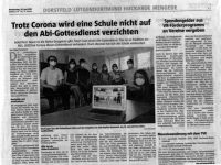Abi Godi 2021 Zeitungsartikel